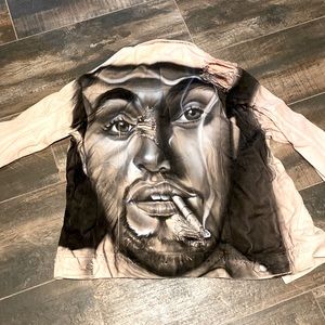 Air-Brush Art Denim Jacket